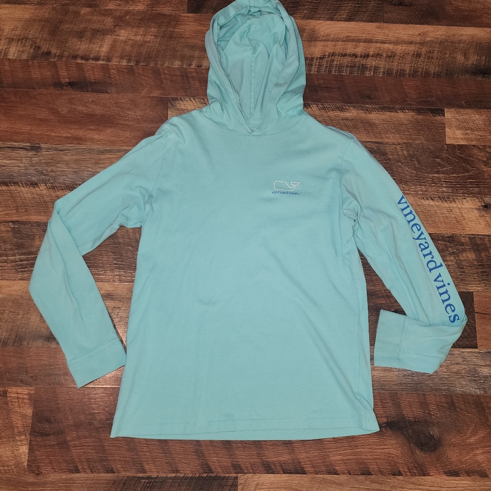 Vinyard Vines women's hoodie sweatshirt longsleeve Teal Large